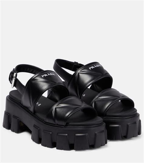 prada platform slide|prada platform sandals outfit.